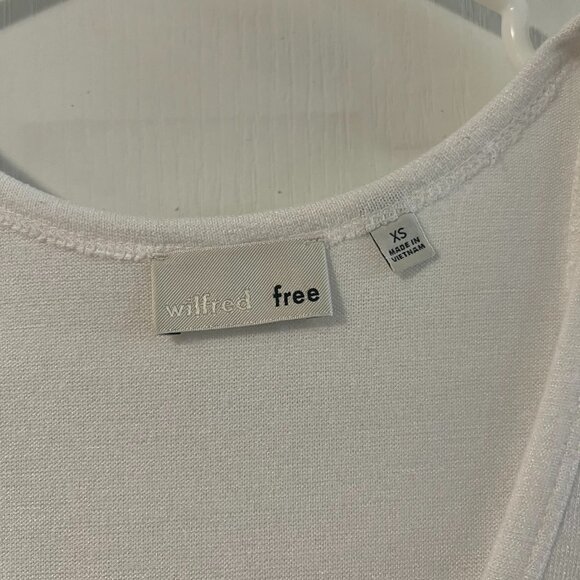 XS Aritzia Wilfred Free White Racerback Tank Top - Picture 2 of 7